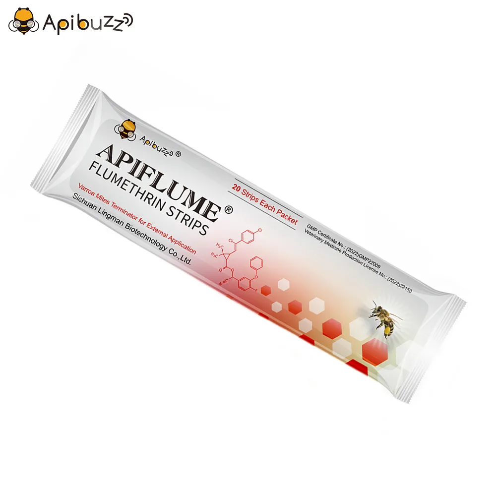 APIFLUME Flumethrin Strips for Bees - 20-Pack
