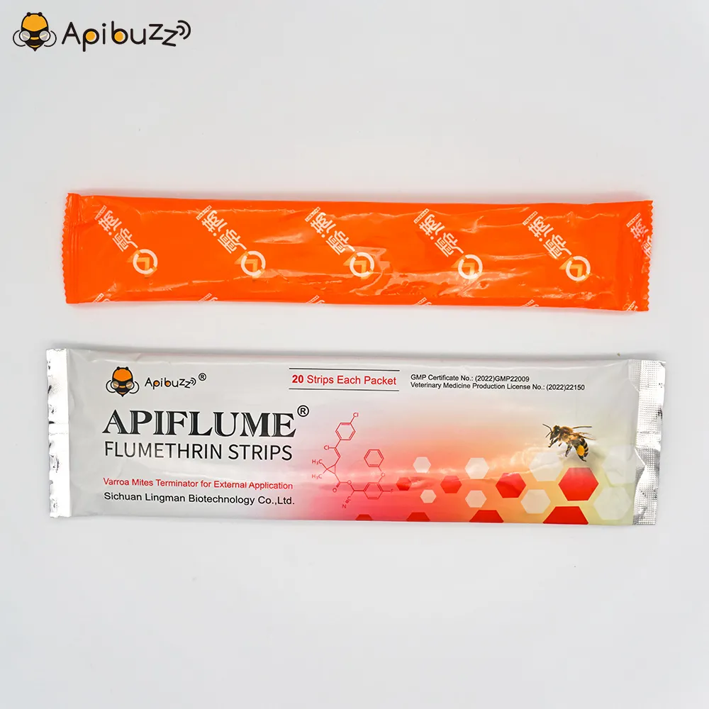 APIFLUME Flumethrin Strips for Bees - 20-Pack