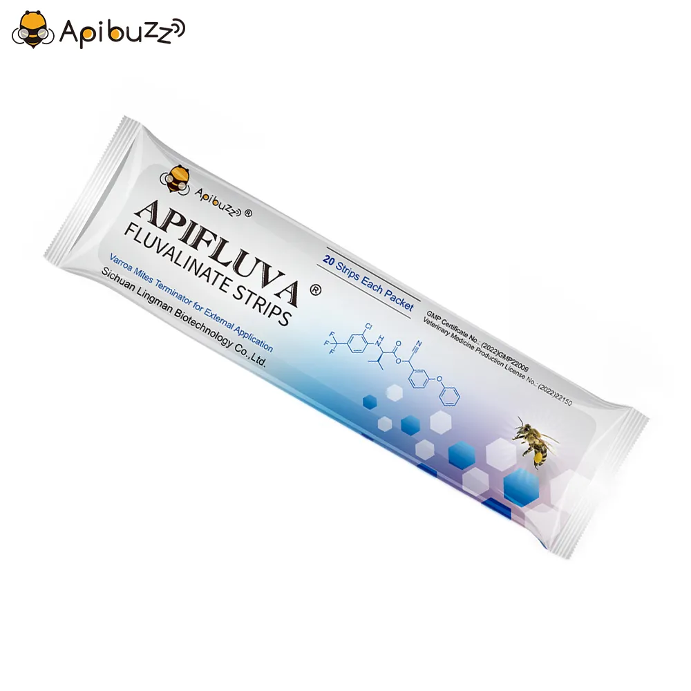 APIFLUVA Anti-Bee Mite Strips - 20-Count Pack