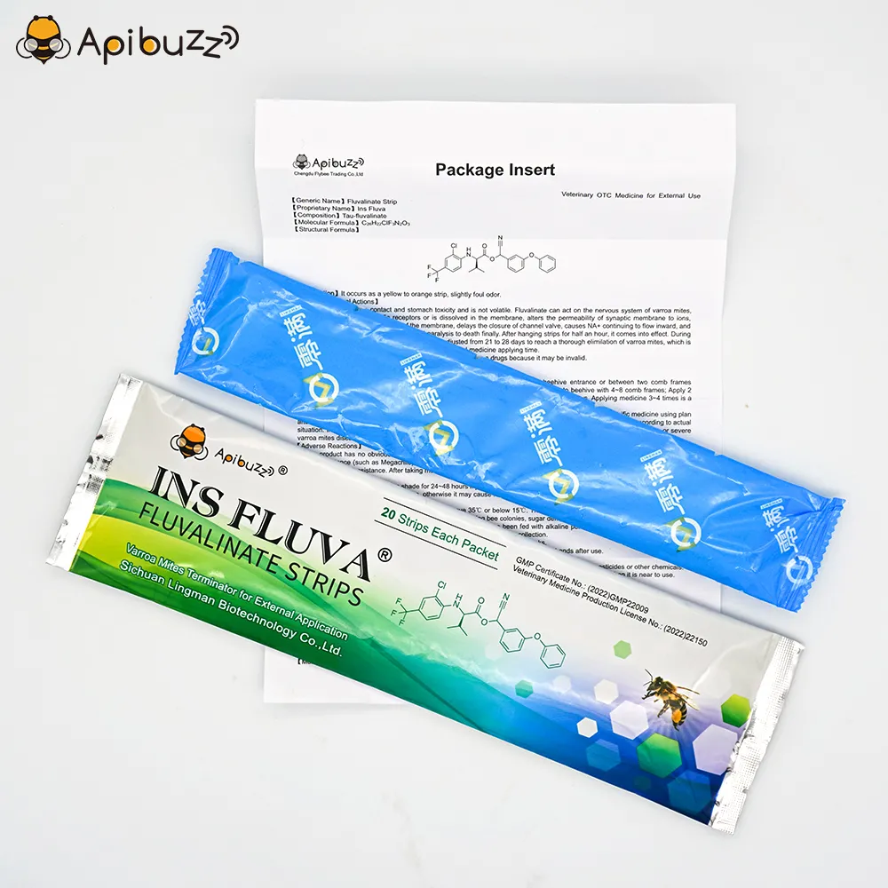 INS FLUVA Gentle Bee Mite Treatment Strips
