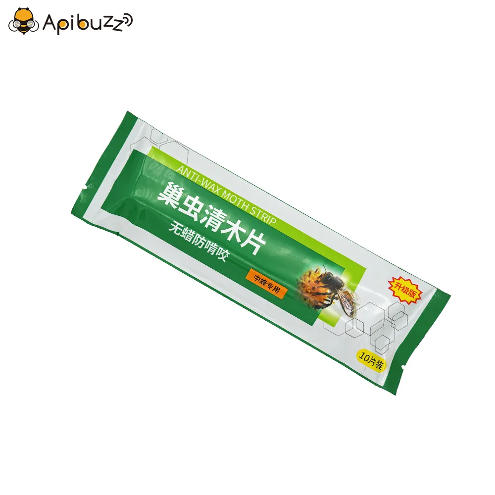 APIBUZZ Hive Wax Moth Treatment Wooden Strips | 10-Unit Pack