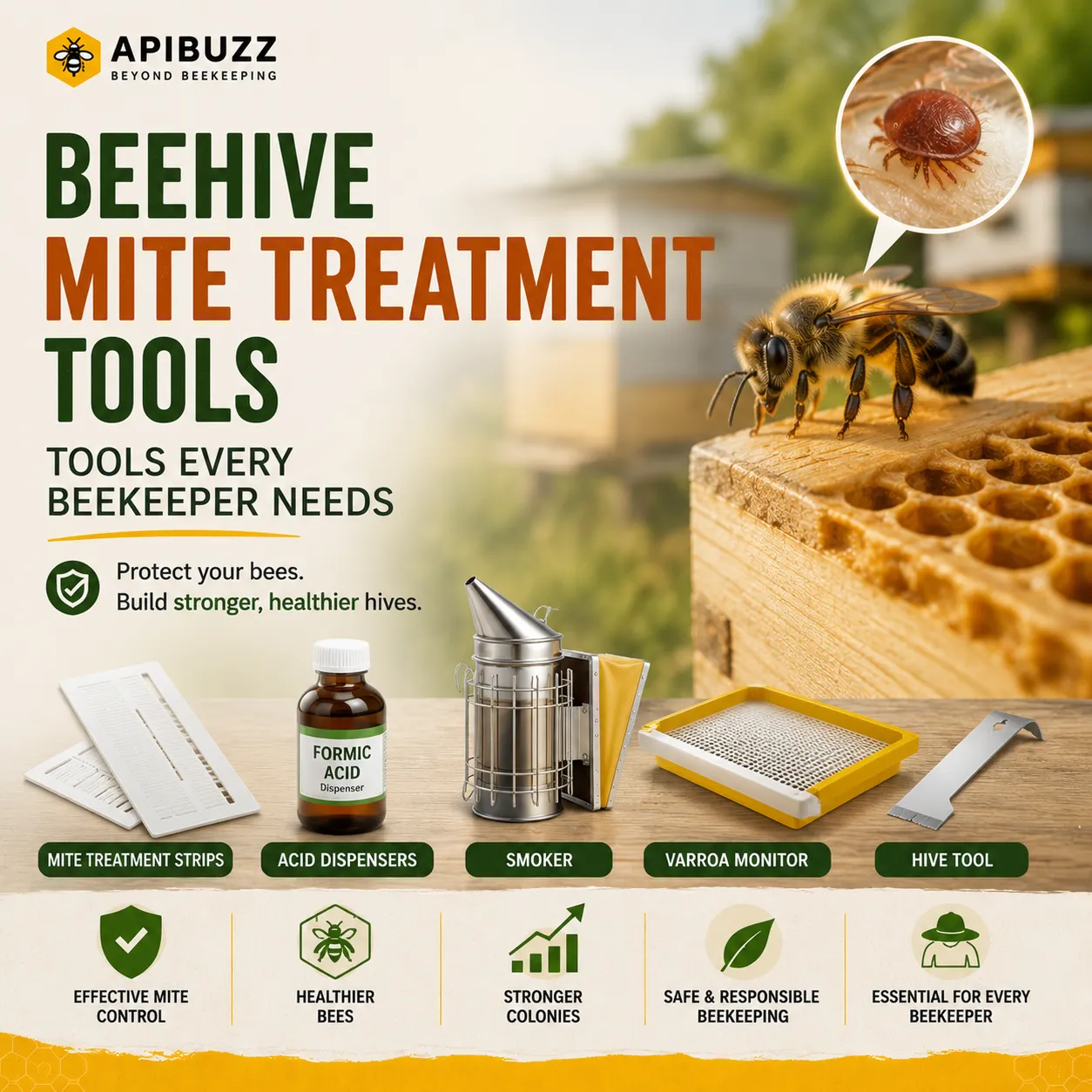 Beehive Mite Treatment Tools: Tools Every Beekeeper Needs