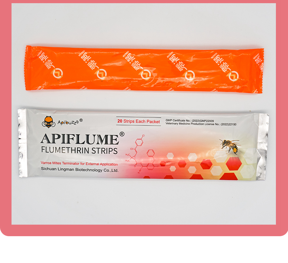 APIFLUME Flumethrin Strips for Bees - 20-Pack