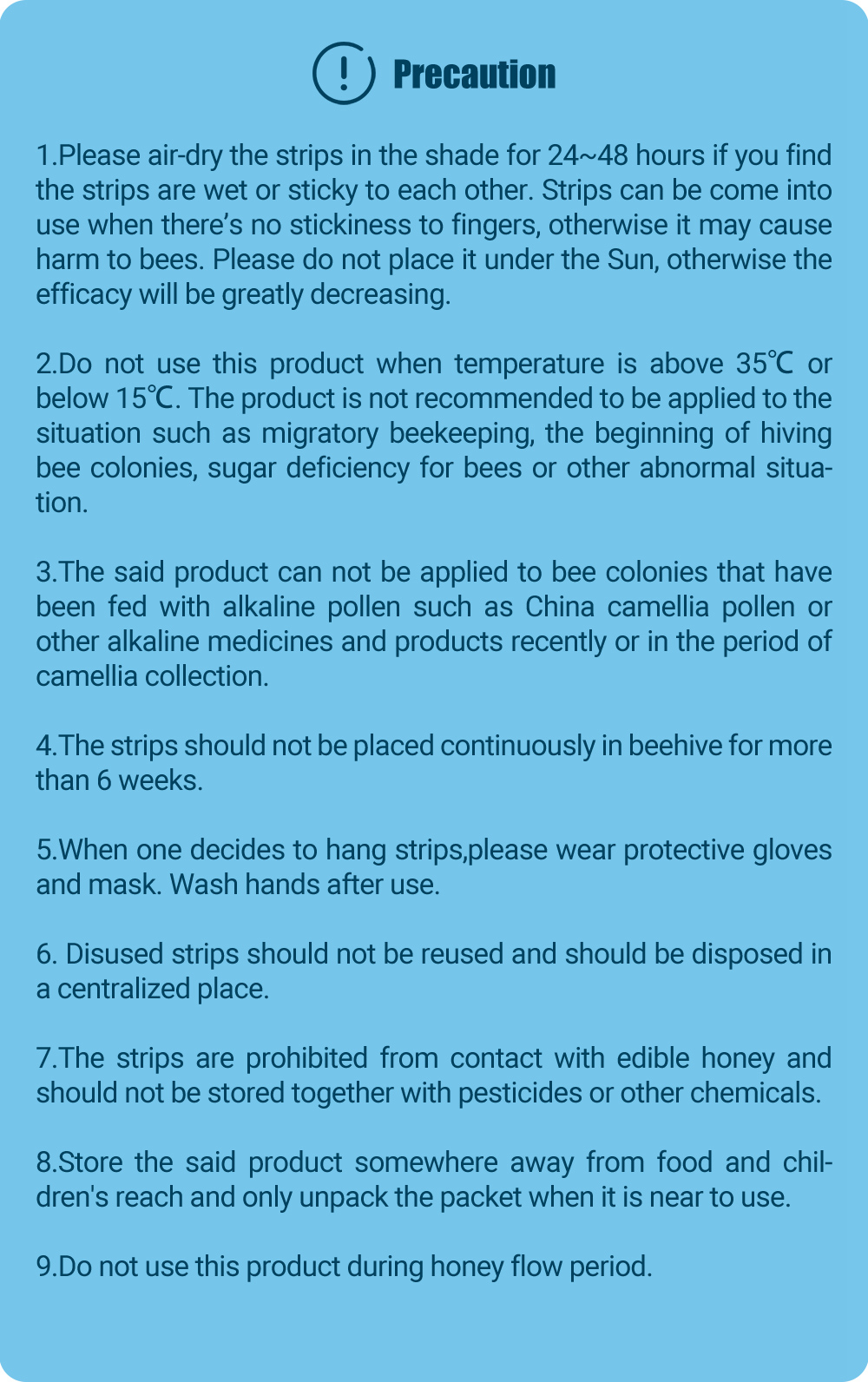 APIFLUVA Anti-Bee Mite Strips - 20-Count Pack