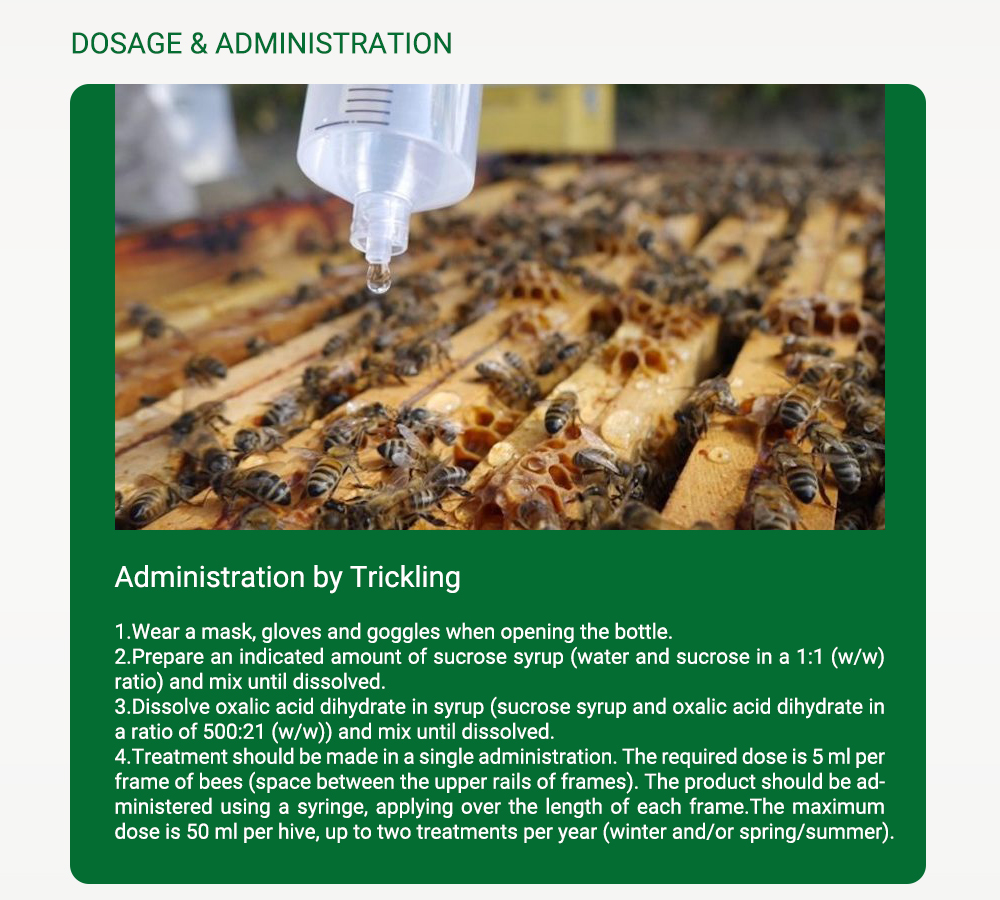 MYTH-BEE Oxalic Acid Treatment for Bees