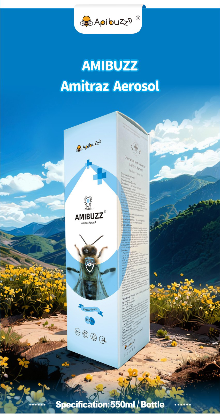 AMIBUZZ - Amitraz Spray for Bees