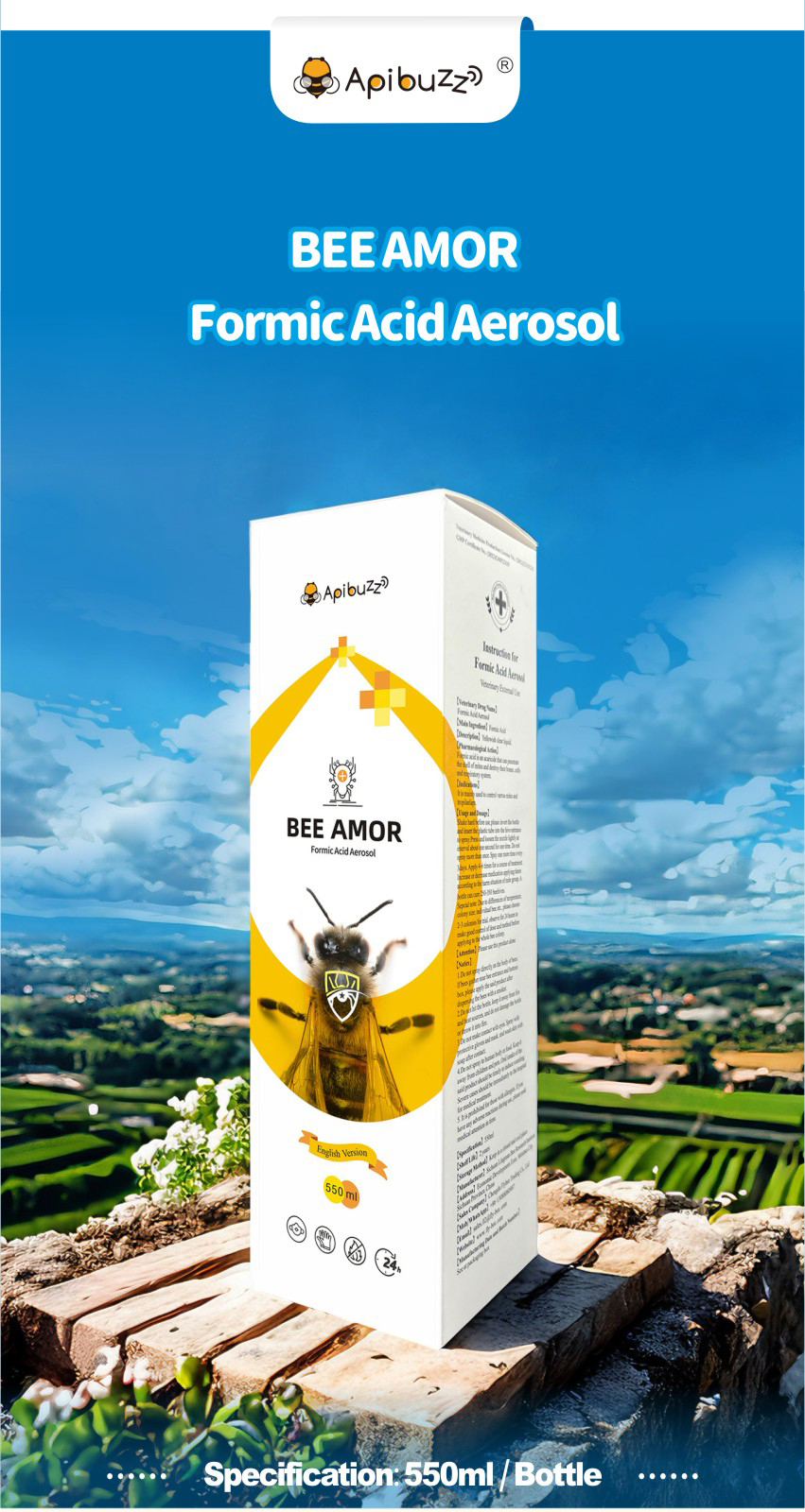 BEE-AMOR Mixed Formic Acid Spray for Bees