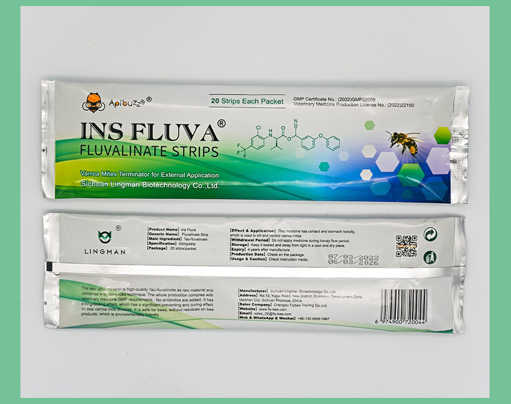 INS FLUVA Gentle Bee Mite Treatment Strips