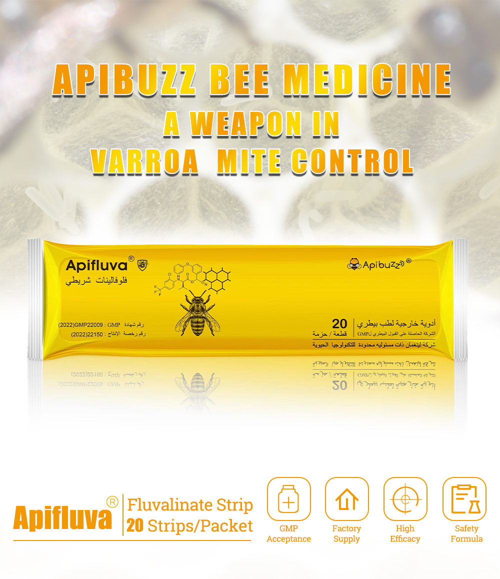 Arabic APIFLUVA Fluvalinate Strips - 20-Pack