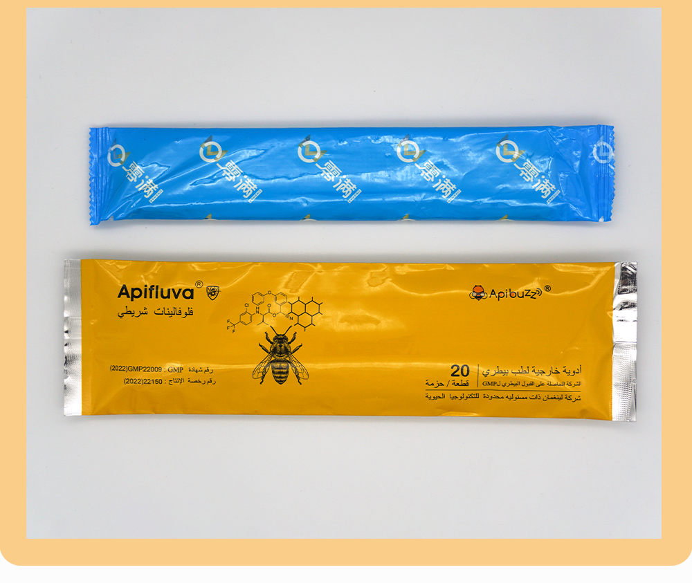 Arabic APIFLUVA Fluvalinate Strips - 20-Pack