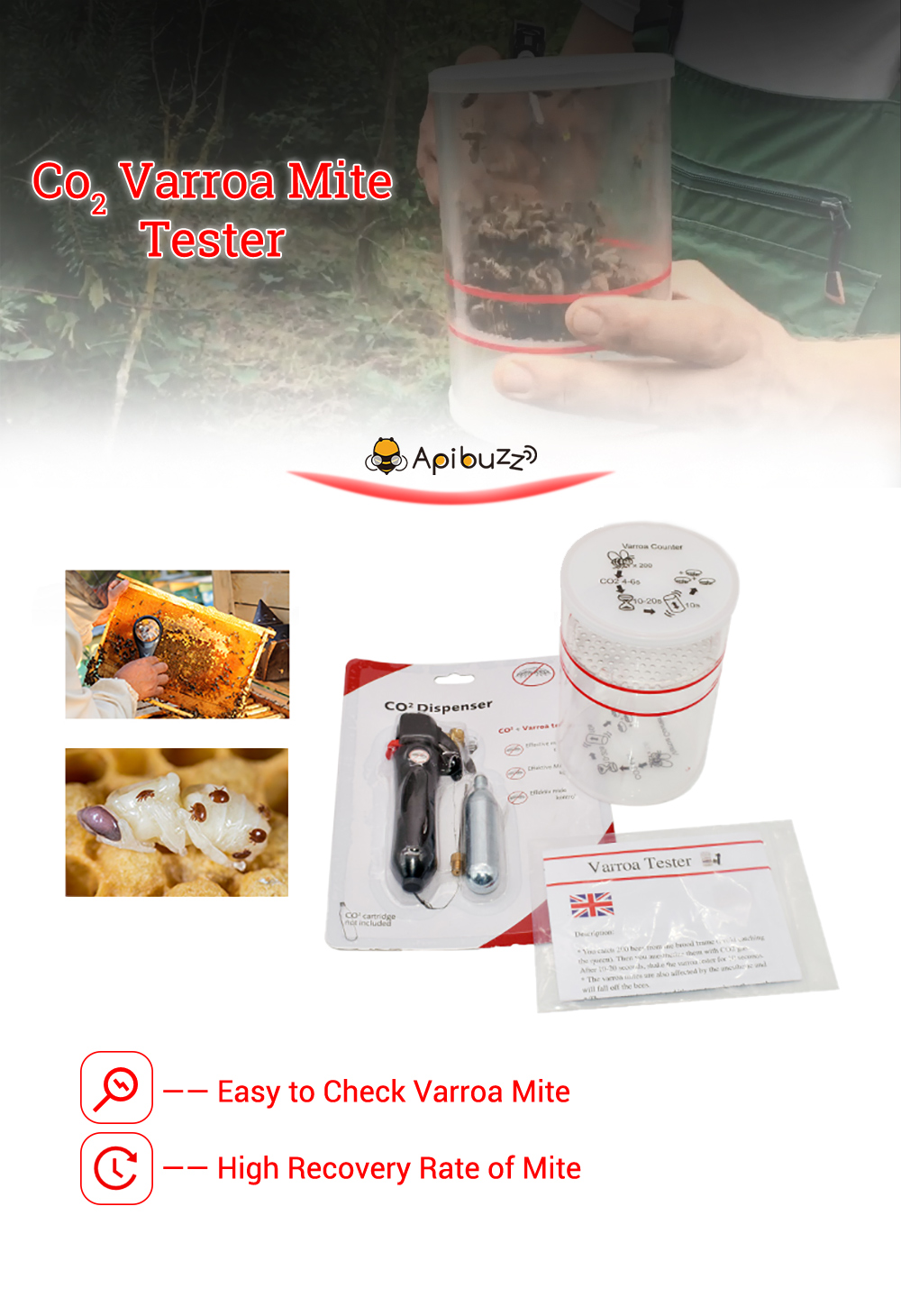 Beehive Mite Treatment Tools