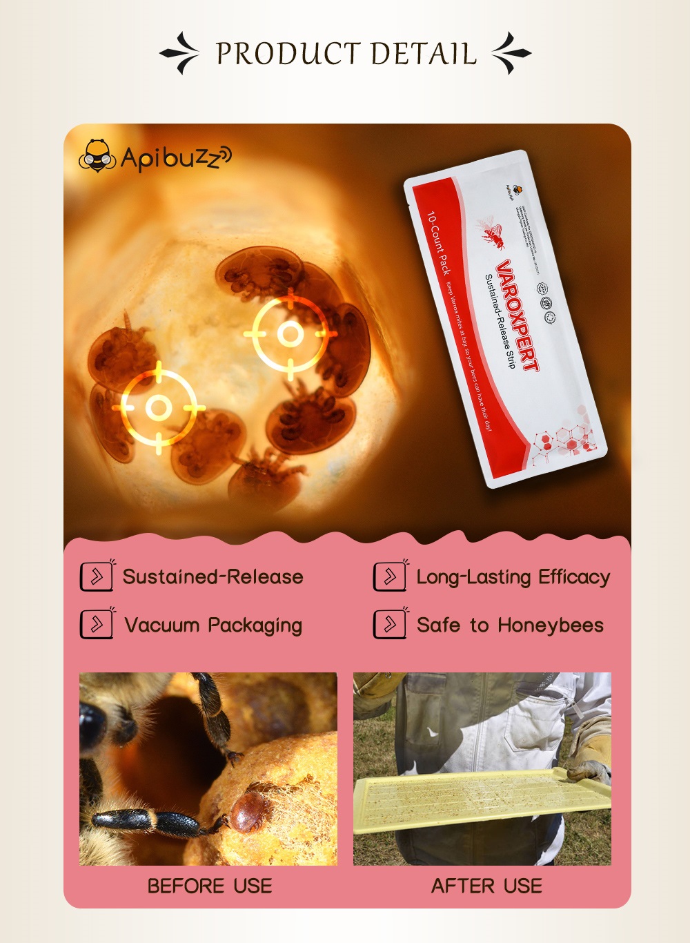 VAROXPERT Slow-Release Amitraz Varroa Strips