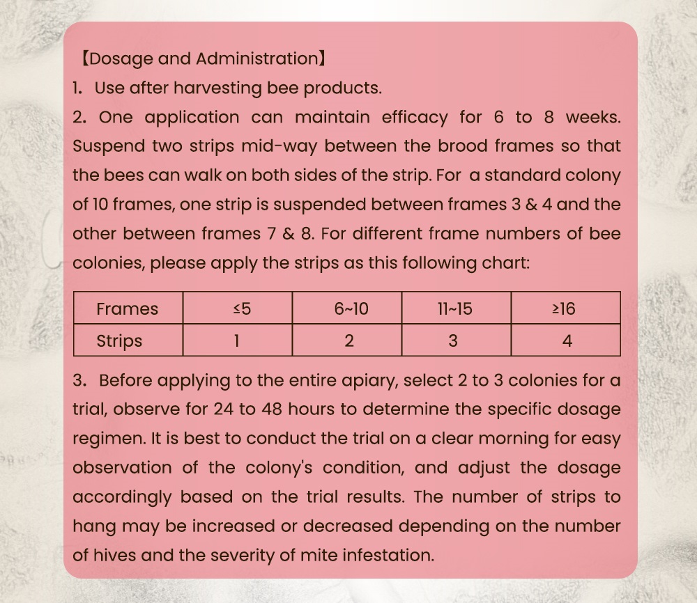 VAROXPERT Slow-Release Amitraz Varroa Strips