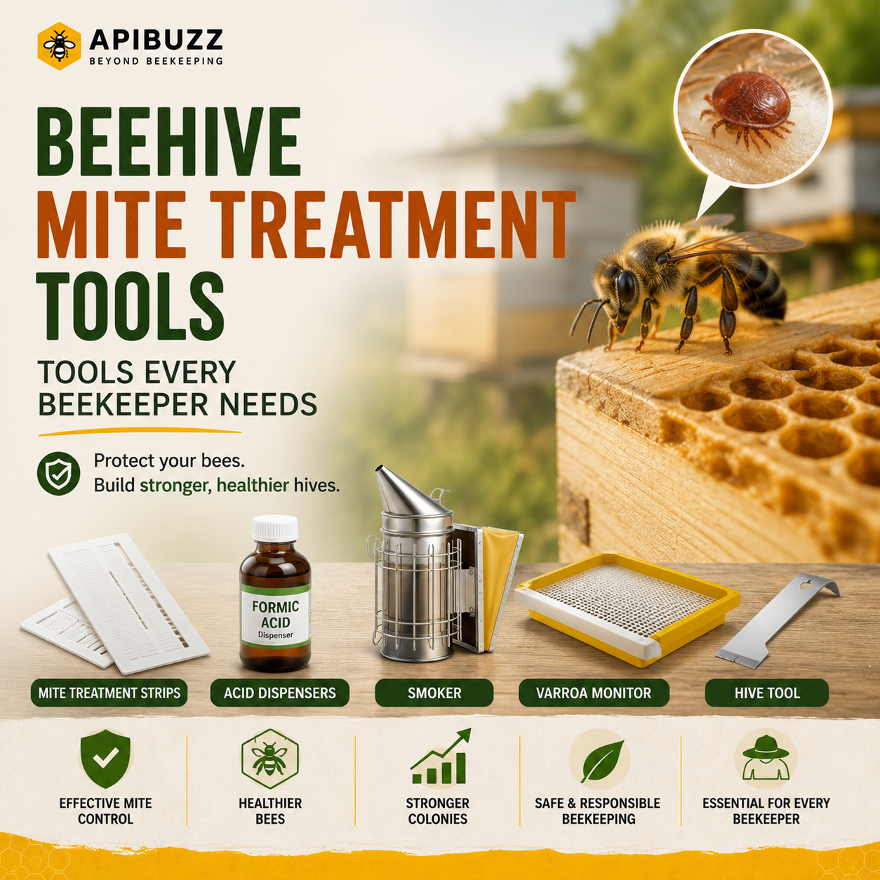 Beehive Mite Treatment Tools: Tools Every Beekeeper Needs